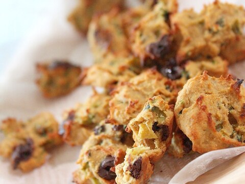 ゴーヤマリネとカカオの簡単ピーナッツクッキー